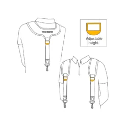 TOUGH MASTER TM-80612 Heavyweight Support Straps For Tool Belts 12 TOUGH MASTER TM-80612 Heavyweight Support Straps For Tool Belts -Chisel Pack Sales Store tm 80612 pouches illustrations final 18