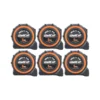 Wellcut 5M/16ft Pocket Tape Measure With Magnetic Hook, Anti-Impact 25mm Wide - Pack Of 6