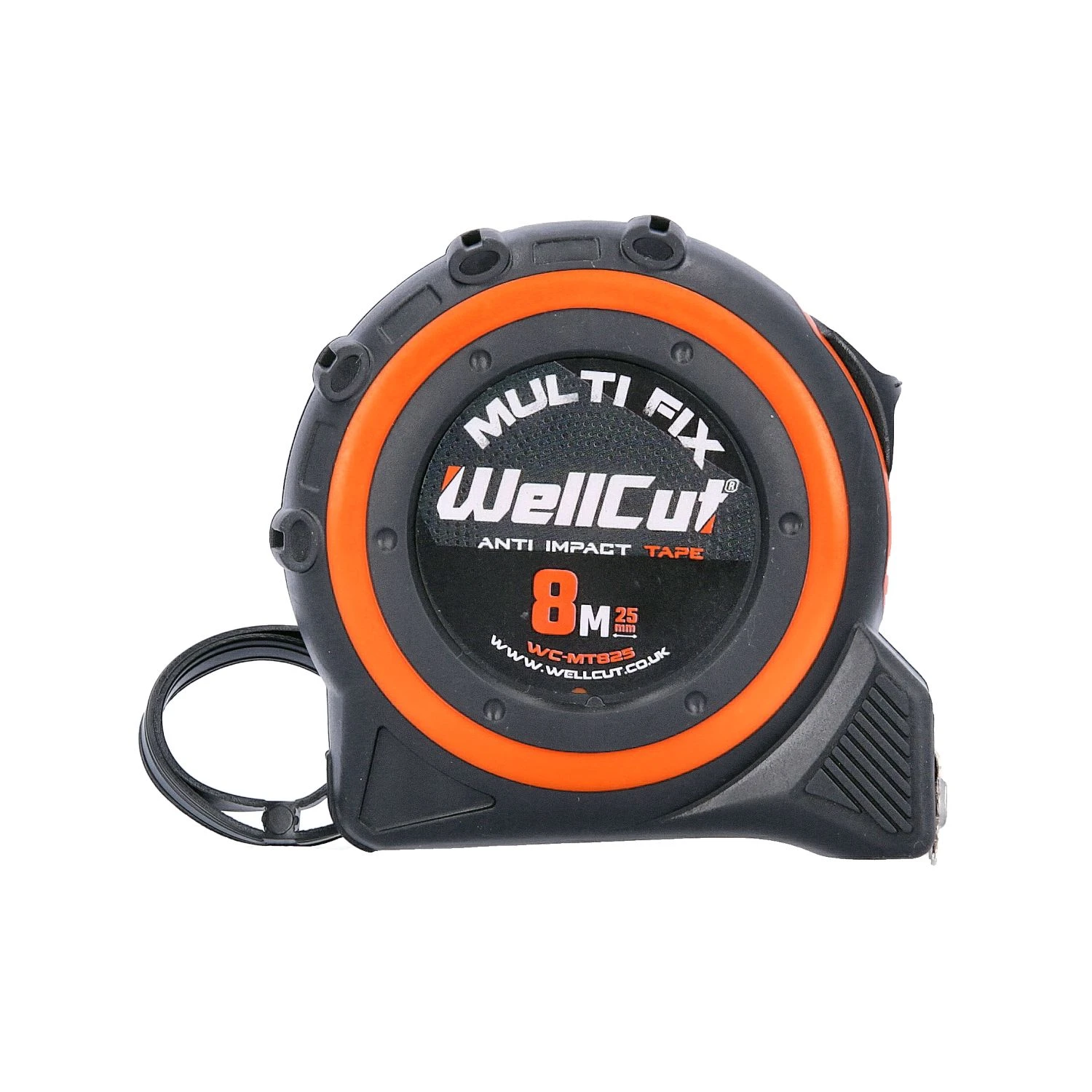 Wellcut 8M/26ft Pocket Tape Measure With Magnetic Hook, Anti-Impact 25mm Wide 1 Wellcut 8M/26ft Pocket Tape Measure With Magnetic Hook, Anti-Impact 25mm Wide