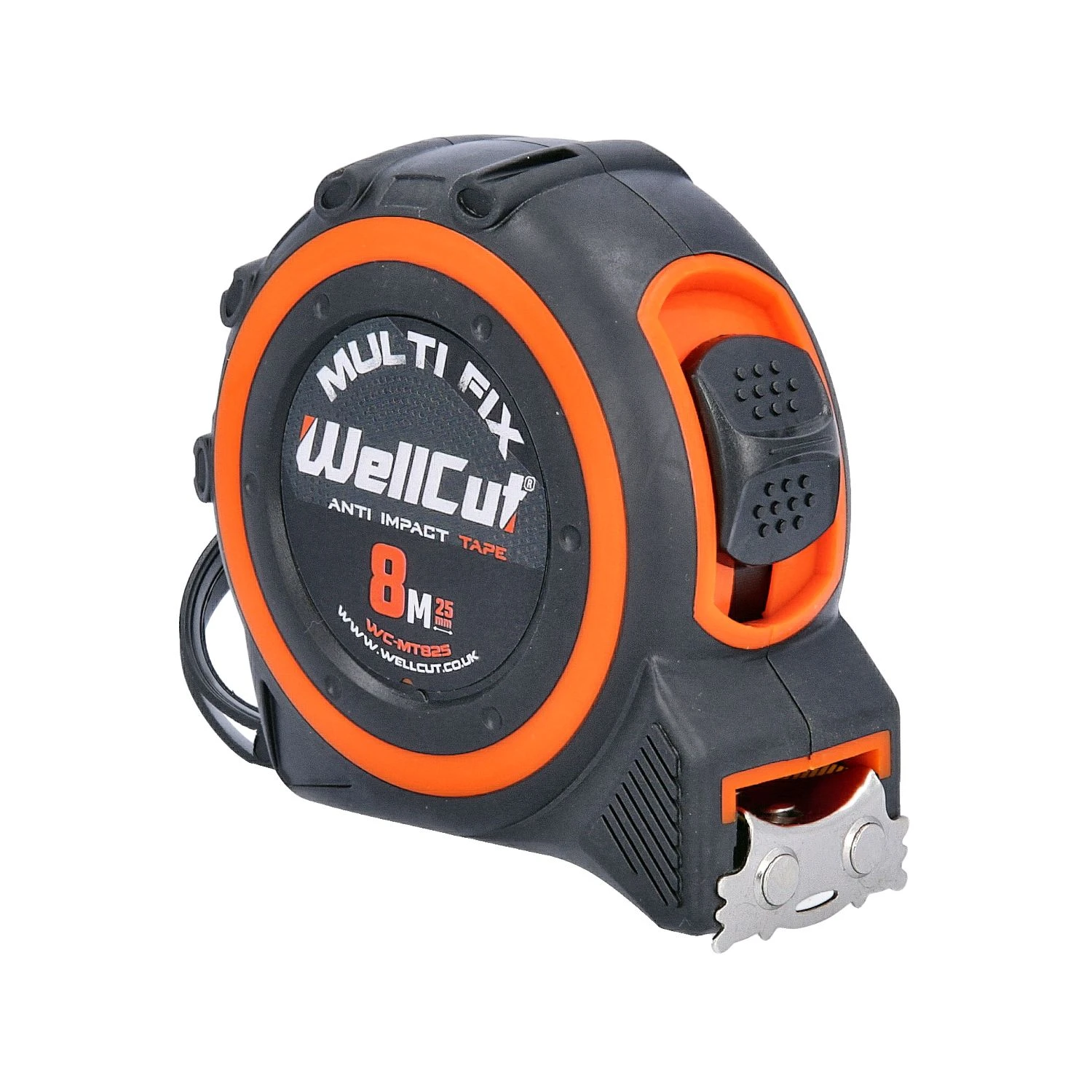 WellCut 8M/26ft Pocket Tape Measure With Magnetic Hook, Anti-Impact 25mm Wide - Pack Of 24 3 WellCut 8M/26ft Pocket Tape Measure With Magnetic Hook, Anti-Impact 25mm Wide - Pack Of 24 - Image 3