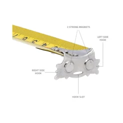Wellcut 8M/26ft Pocket Tape Measure With Magnetic Hook, Anti-Impact 25mm Wide 22 Wellcut 8M/26ft Pocket Tape Measure With Magnetic Hook, Anti-Impact 25mm Wide -Chisel Pack Sales Store wc mt825 7