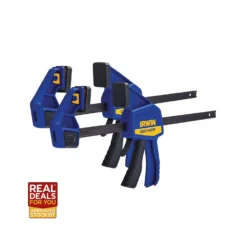 Irwin XMS22CLAMPTP Quick-Change Medium-Duty Bar Clamp 300mm (12in) Twin Pack