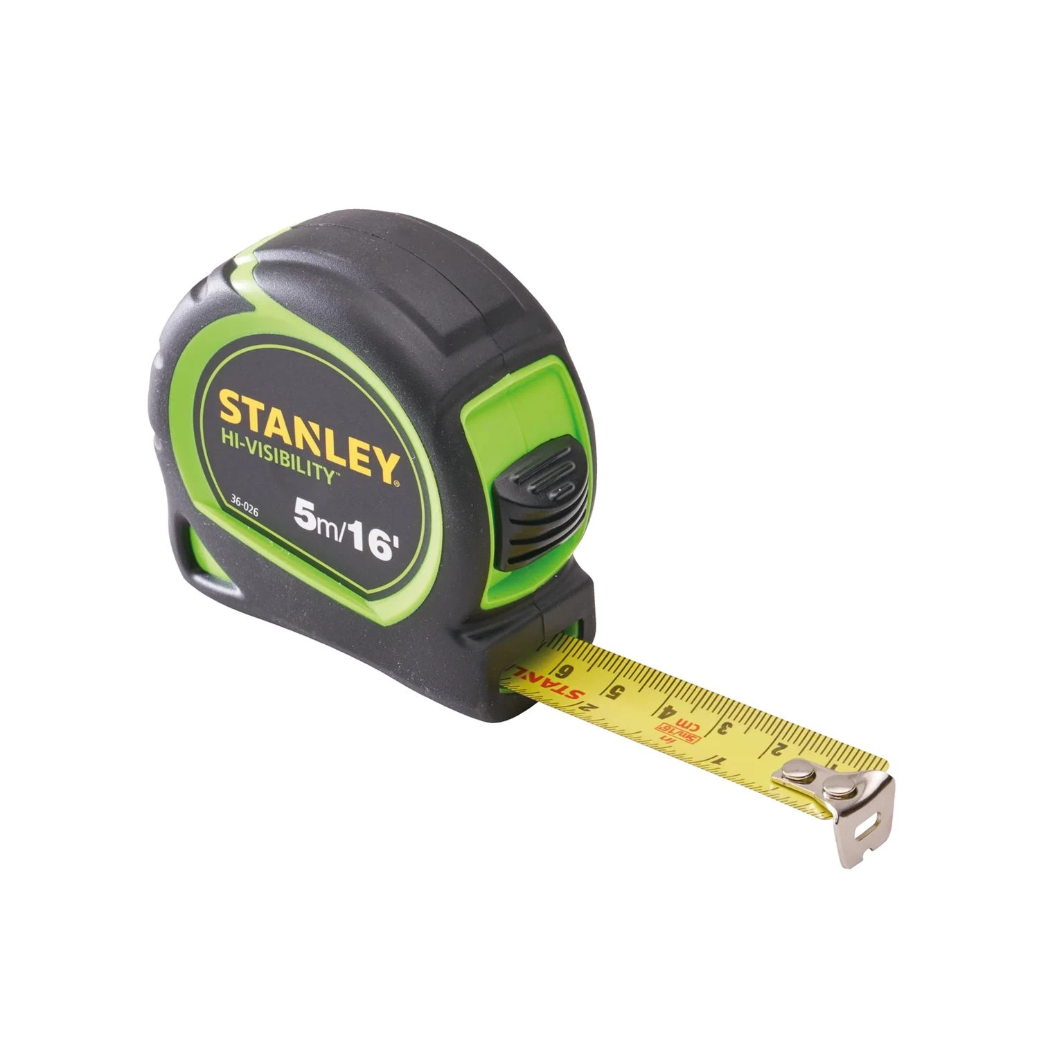 Stanley XMS23TAPE5 Hi-Viz Tylon Tape Measures 5m/16ft 1 Stanley XMS23TAPE5 Hi-Viz Tylon Tape Measures 5m/16ft